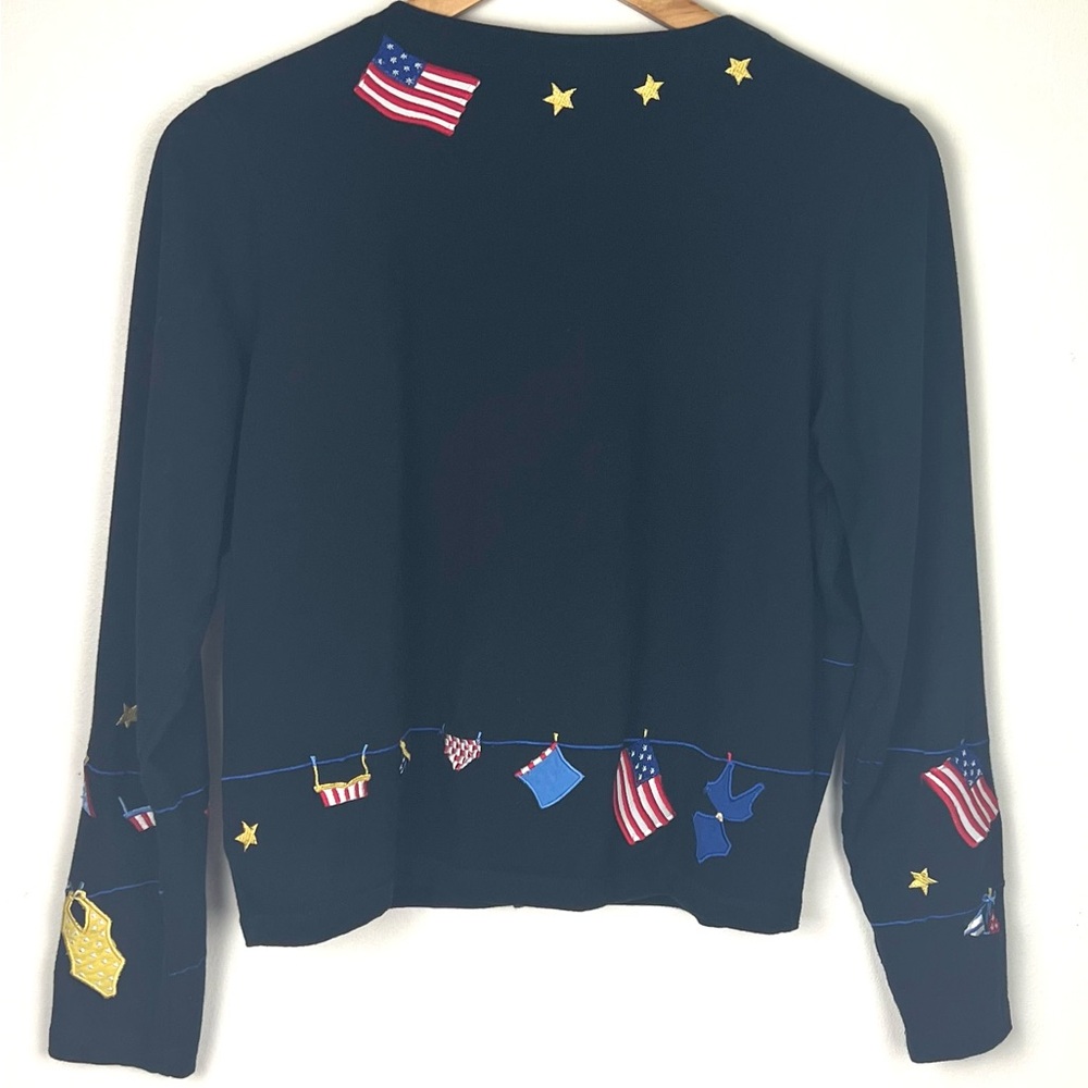 Vintage 90’s Y2K Michael Simon Lite USA 🇺🇸 Patriotic Button Down - Picture 9 of 14